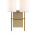 Crystorama VER-242-AG Veronica Two Light Wall Sconce Aged Brass Alternate Image 2.jpg