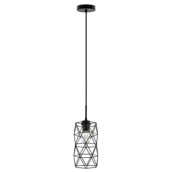 Eglo USA 202358A Estevau 2 One Light Mini Pendant Matte Black Main Image.jpg