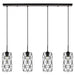 Eglo USA 202359A Estevau 2 Four Light Pendant Matte Black Main Image.jpg