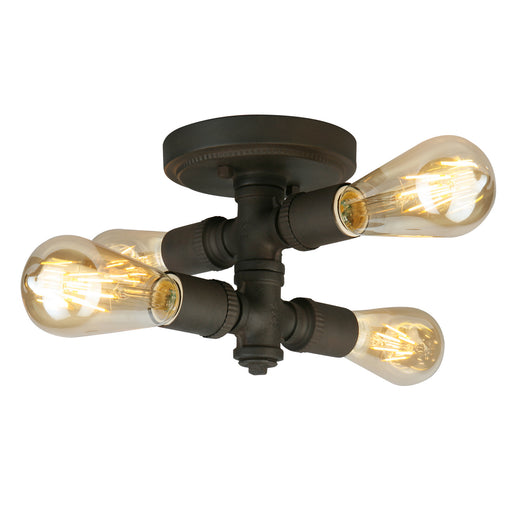 Eglo USA 202838A Wymer Four Light Ceiling Mount Matte Bronze Main Image.jpg