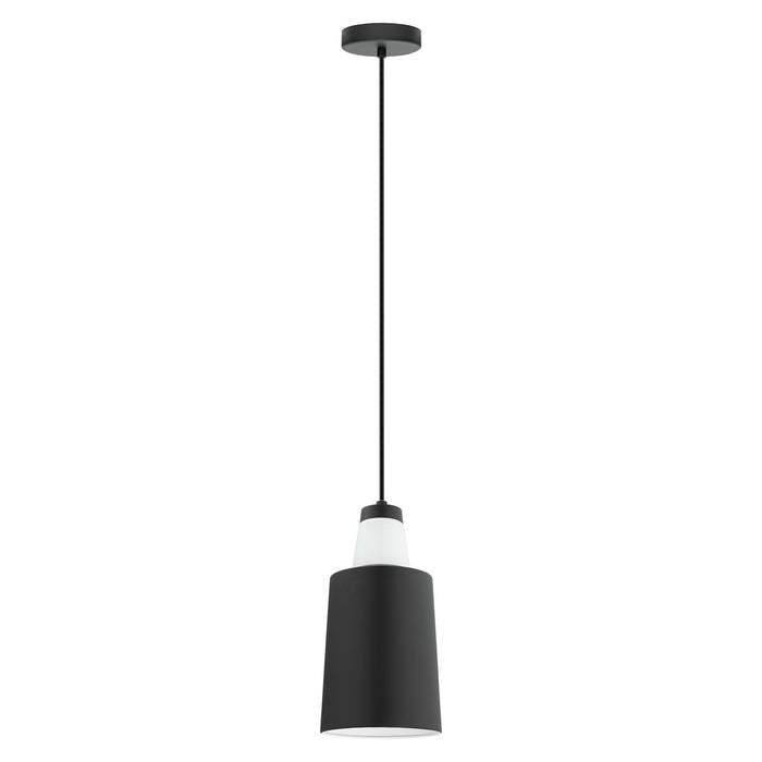 Eglo USA 96801A Tabanera One Light Pendant Black & White Main Image.jpg