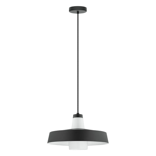 Eglo USA 96803A Tabanera One Light Pendant Black & White Main Image.jpg