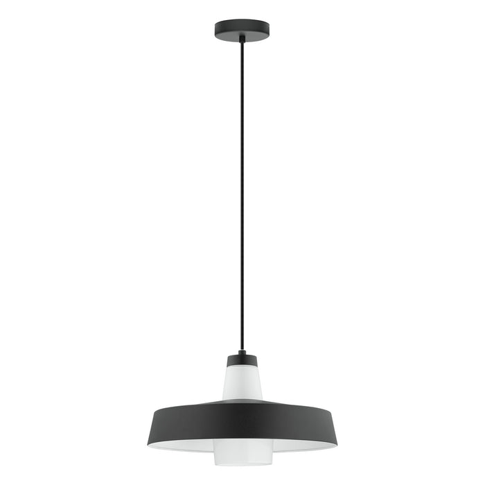 Eglo USA 96803A Tabanera One Light Pendant Black & White Main Image.jpg