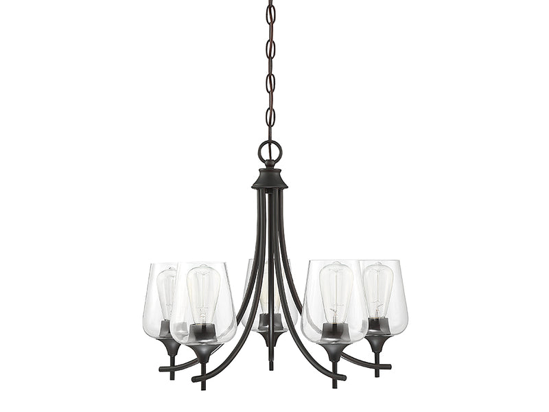 Savoy House 1-4032-5-13 Five Light Chandelier, English Bronze (2)