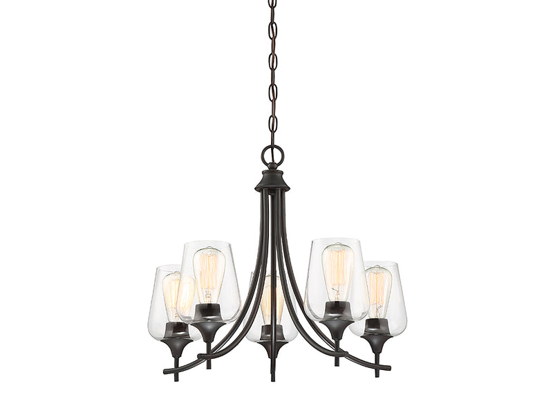 Savoy House 1-4032-5-13 Five Light Chandelier, English Bronze (3)