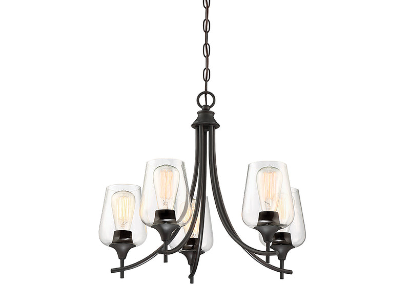 Savoy House 1-4032-5-13 Five Light Chandelier, English Bronze (5)