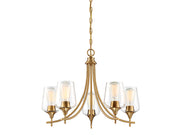 Savoy House 1-4032-5-322 Five Light Chandelier, Warm Brass (3)