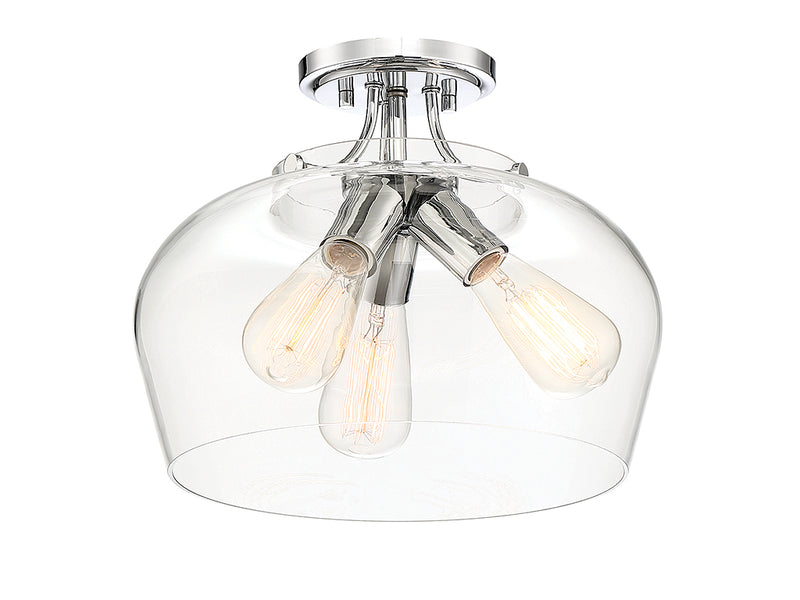 Savoy House 6-4035-3-11 Three Light Semi-Flush Mount, Polished Chrome (5)