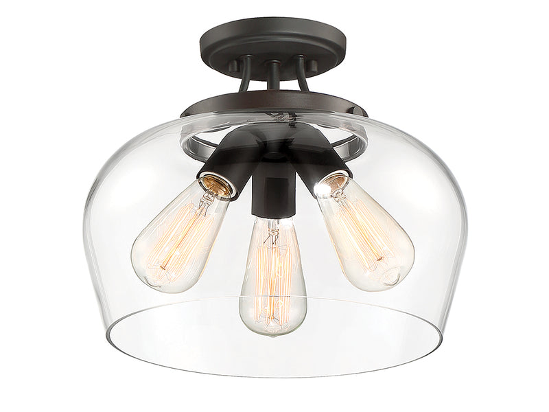 Savoy House 6-4035-3-13 Three Light Semi-Flush Mount, English Bronze (4)