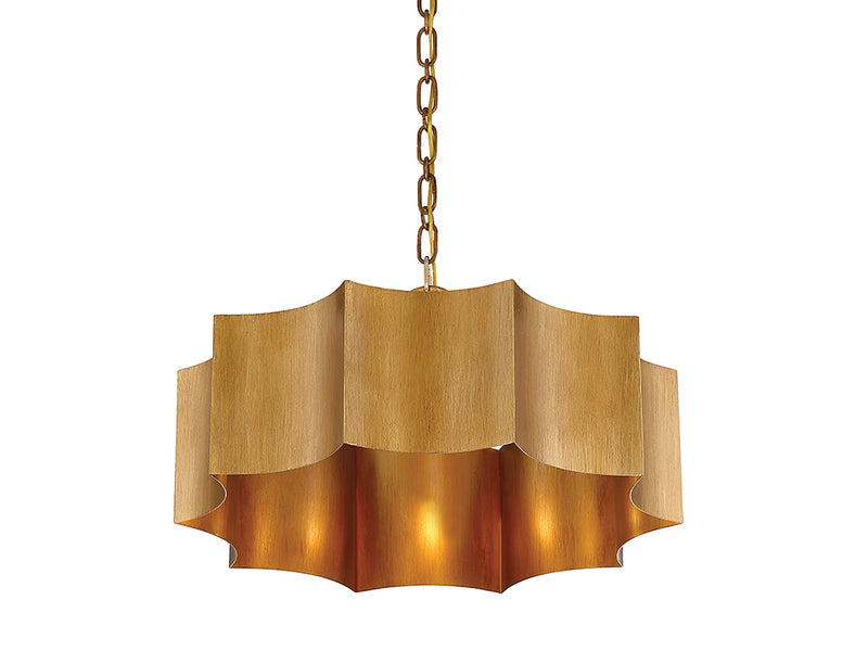Savoy House 7-100-3-54 Three Light Pendant, Gold Patina (4)