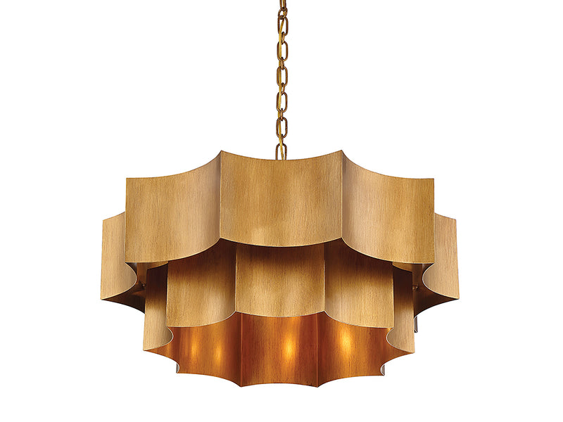 Savoy House 7-101-6-54 Six Light Pendant, Gold Patina (4)