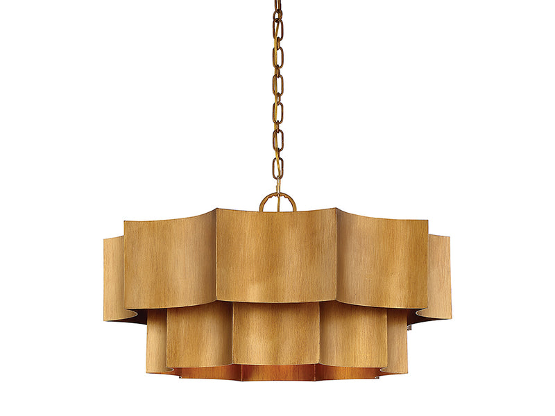Savoy House 7-101-6-54 Six Light Pendant, Gold Patina
