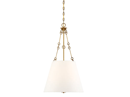 Savoy House 7-2201-4-322 Four Light Pendant, Warm Brass