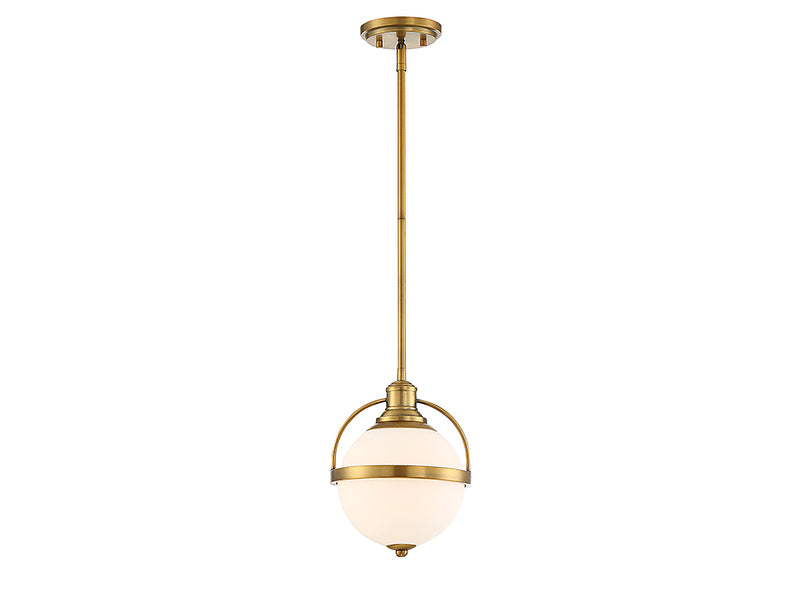 Savoy House 7-3100-1-322 One Light Pendant, Warm Brass (3)