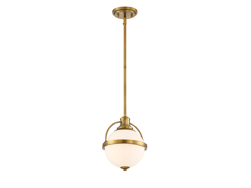 Savoy House 7-3100-1-322 One Light Pendant, Warm Brass (5)