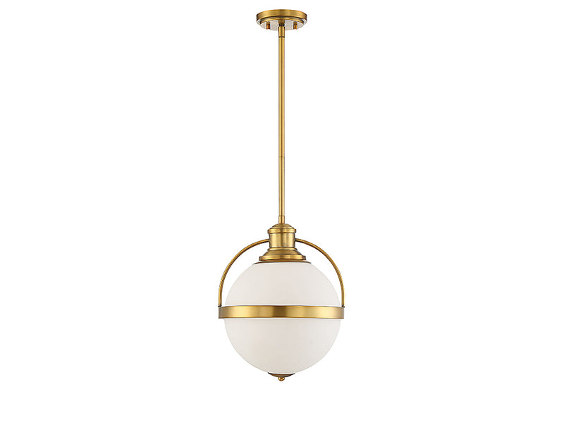 Savoy House 7-3102-1-322 One Light Pendant, Warm Brass (2)