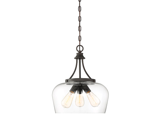 Savoy House 7-4034-3-13 Three Light Pendant, English Bronze