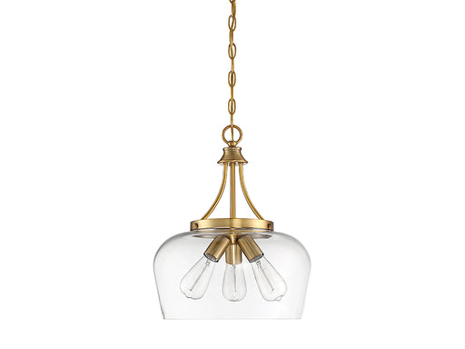 Savoy House 7-4034-3-322 Three Light Pendant, Warm Brass (2)