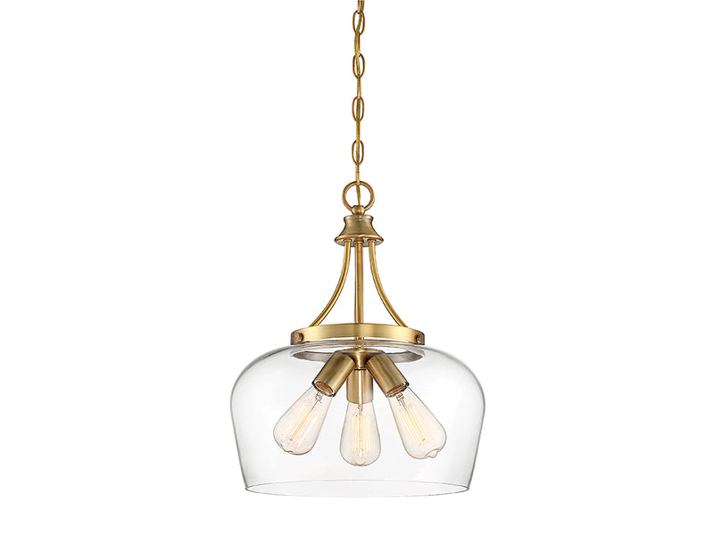 Savoy House 7-4034-3-322 Three Light Pendant, Warm Brass (3)