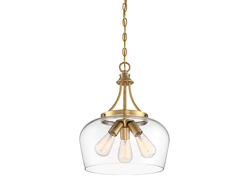 Savoy House 7-4034-3-322 Three Light Pendant, Warm Brass (4)