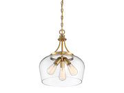 Savoy House 7-4034-3-322 Three Light Pendant, Warm Brass (5)