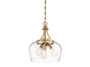 Savoy House 7-4034-3-322 Three Light Pendant, Warm Brass (6)