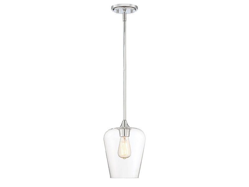 Savoy House 7-4036-1-11 One Light Pendant, Polished Chrome