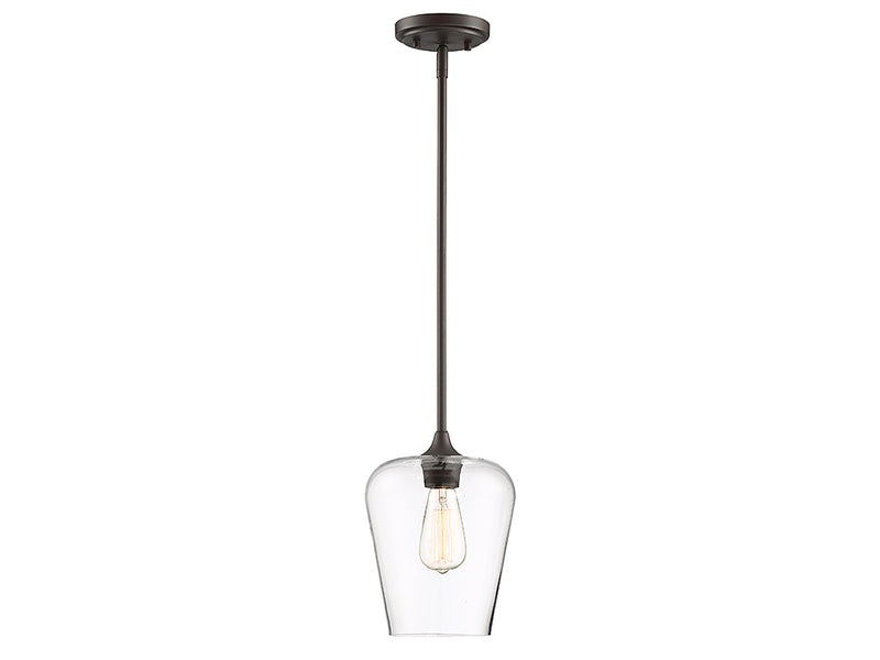 Savoy House 7-4036-1-13 One Light Pendant, English Bronze