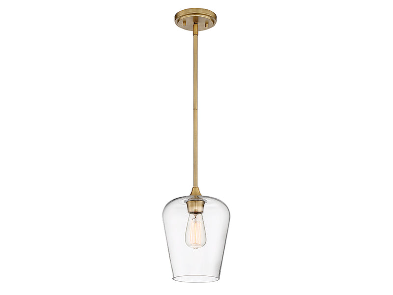 Savoy House 7-4036-1-322 One Light Pendant, Warm Brass (4)