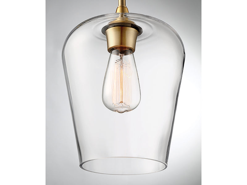 Savoy House 7-4036-1-322 One Light Pendant, Warm Brass (6)