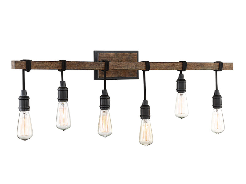 Savoy House 8-993-6-41 Six Light Bath Bar, Durango (3)