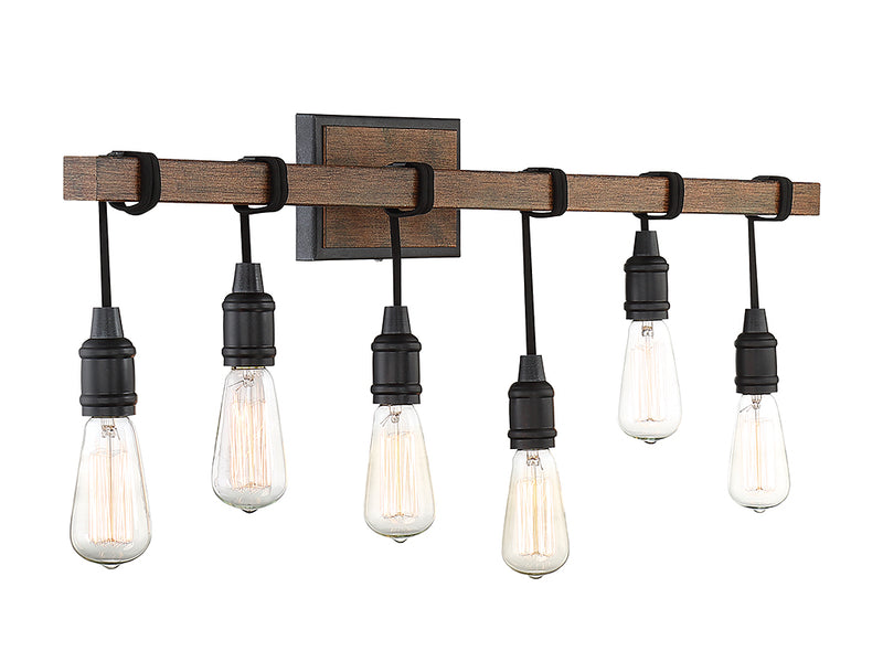 Savoy House 8-993-6-41 Six Light Bath Bar, Durango (4)