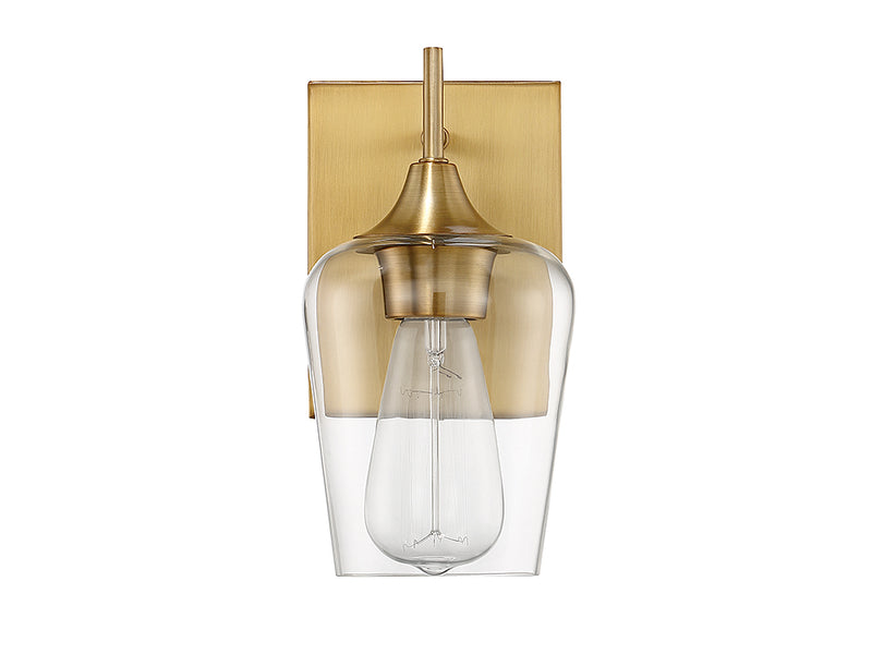 Savoy House 9-4030-1-322 One Light Wall Sconce, Warm Brass (3)