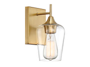 Savoy House 9-4030-1-322 One Light Wall Sconce, Warm Brass (4)