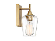 Savoy House 9-4030-1-322 One Light Wall Sconce, Warm Brass (5)