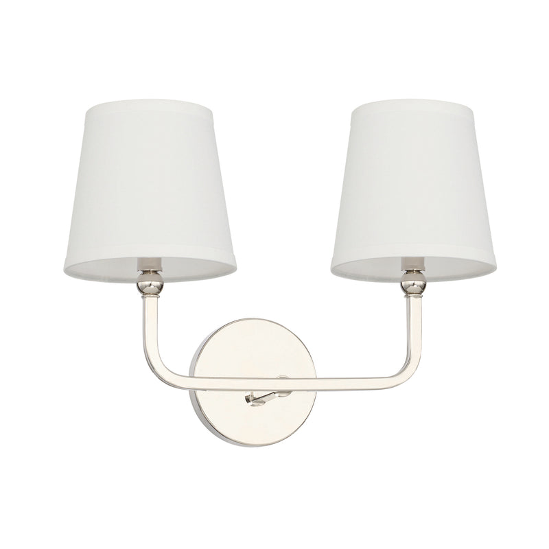 Capital Lighting 119321PN-674 Dawson Two Light Vanity, Polished Nickel Main Image.jpg