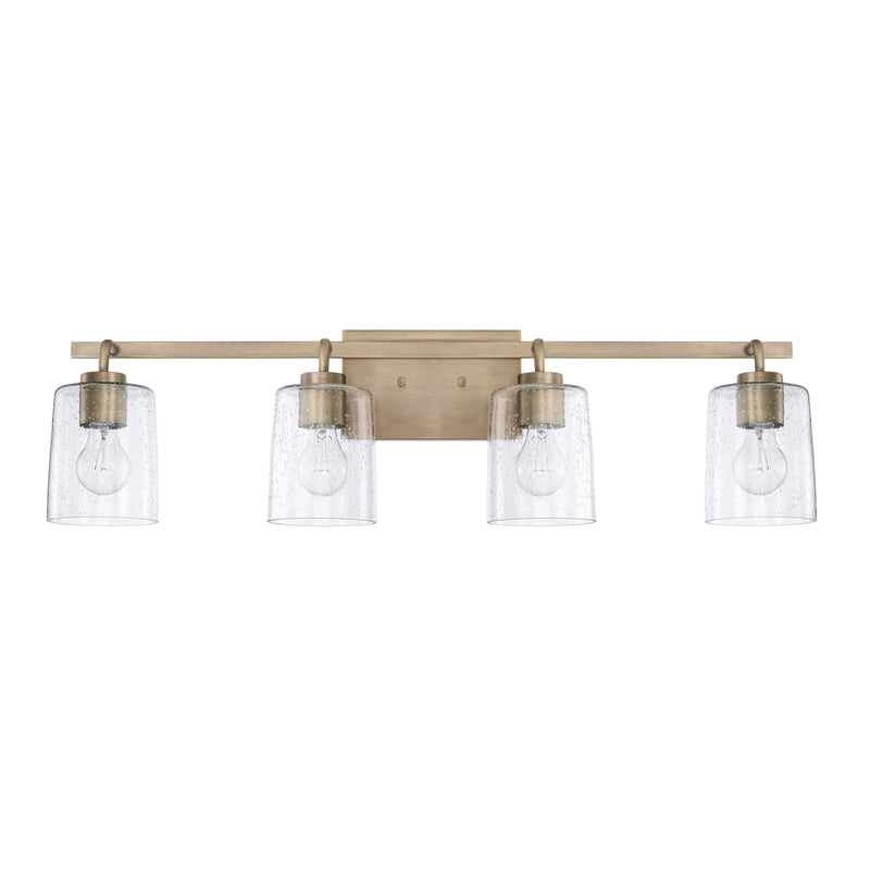 Capital Lighting 128541AD-449 Greyson Four Light Vanity, Aged Brass Main Image.jpg
