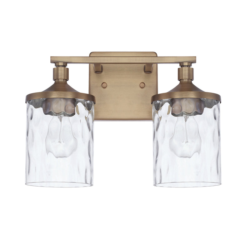 Capital Lighting 128821AD-451 Colton Two Light Vanity, Aged Brass Main Image.jpg