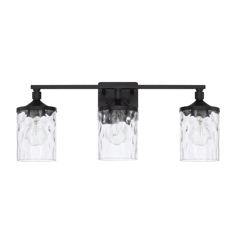 Capital Lighting 128831MB-451 Colton Three Light Vanity, Matte Black Main Image.jpg