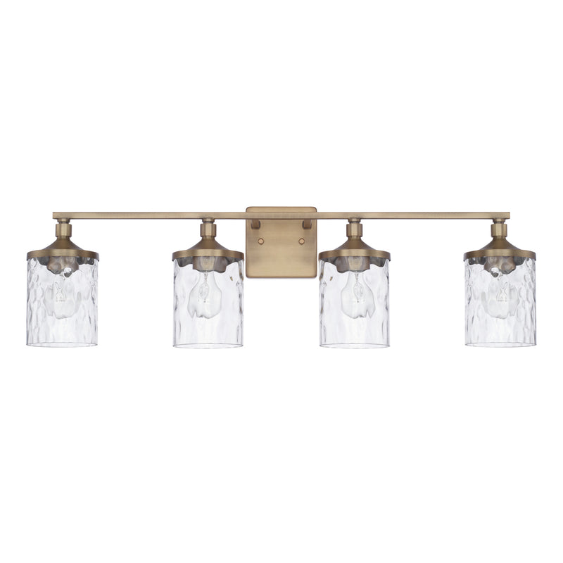Capital Lighting 128841AD-451 Colton Four Light Vanity, Aged Brass Main Image.jpg