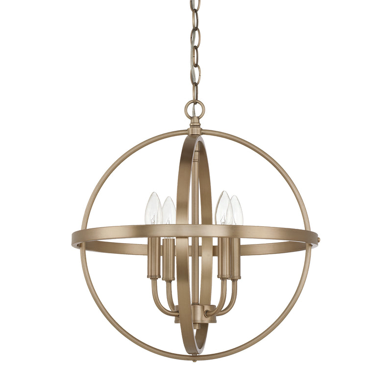Capital Lighting 317541AD Hartwell Four Light Pendant, Aged Brass Main Image.jpg