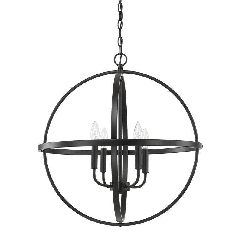 Capital Lighting 317542MB Hartwell Four Light Pendant, Matte Black Main Image.jpg