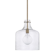 Capital Lighting 325712AD Crawford One Light Pendant, Aged Brass Main Image.jpg