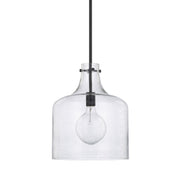 Capital Lighting 325712MB Crawford One Light Pendant, Matte Black Main Image.jpg