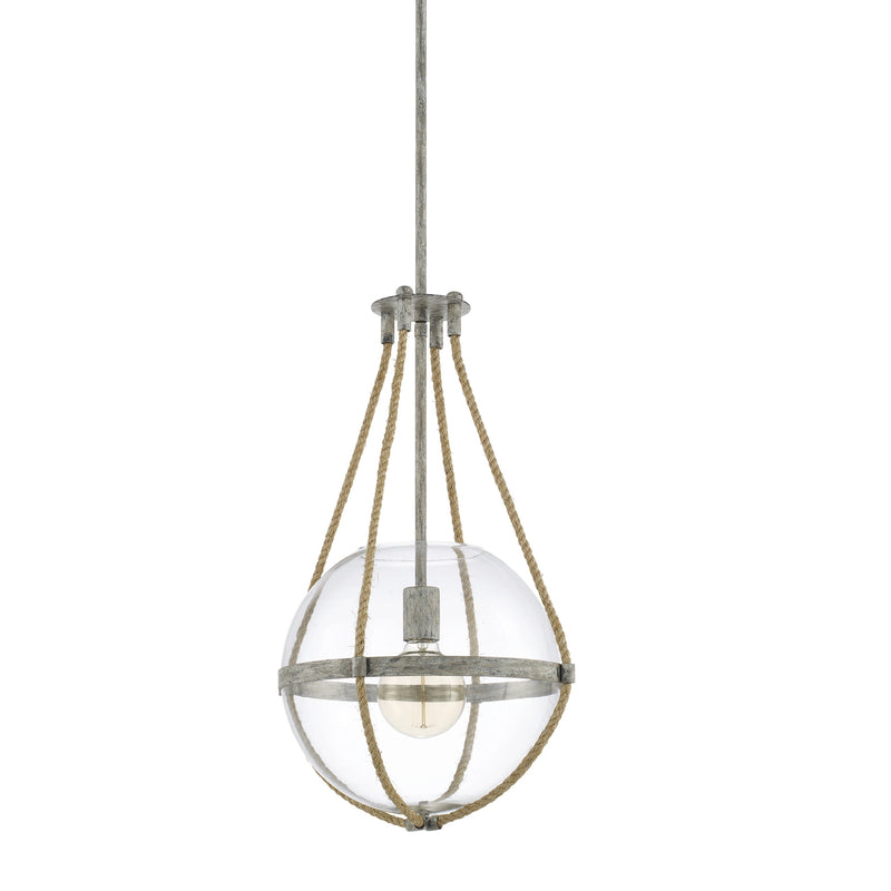 Capital Lighting 327413MS Beaufort One Light Pendant, Mystic Sand Main Image.jpg