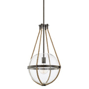 Capital Lighting 327413NG Beaufort One Light Pendant, Nordic Grey Main Image.jpg