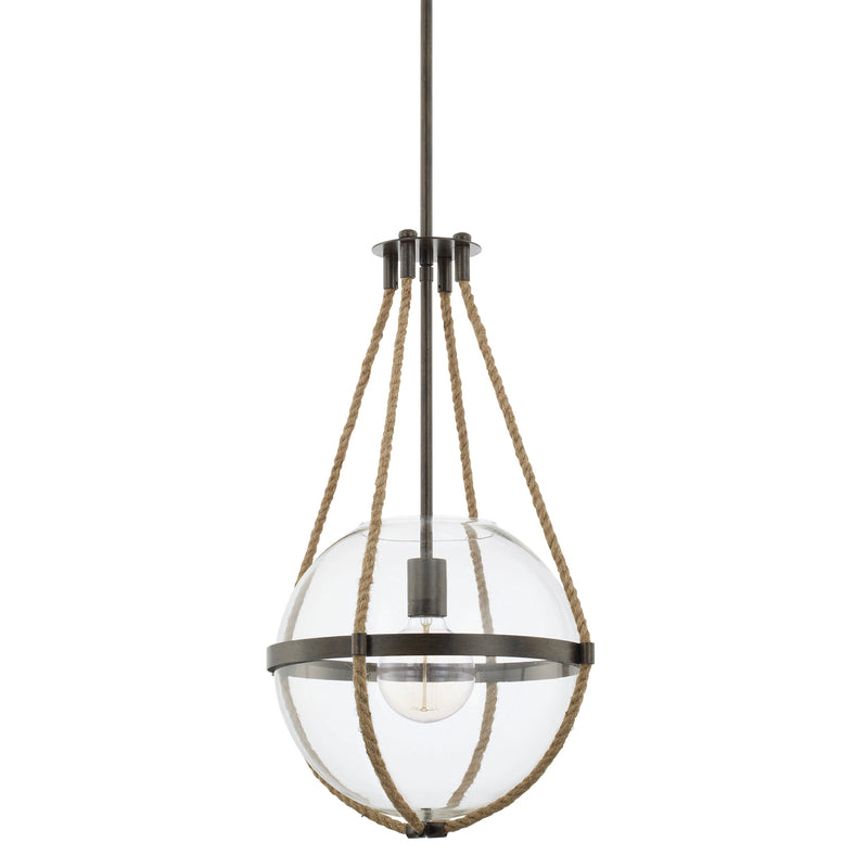 Capital Lighting 327413NG Beaufort One Light Pendant, Nordic Grey Main Image.jpg