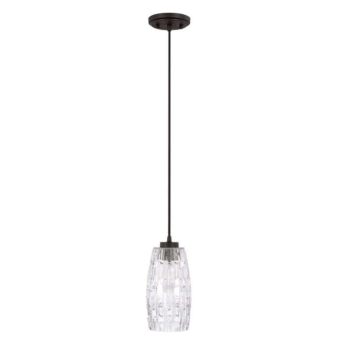 Capital Lighting 328611BI-450 Casper One Light Pendant, Black Iron Main Image.jpg