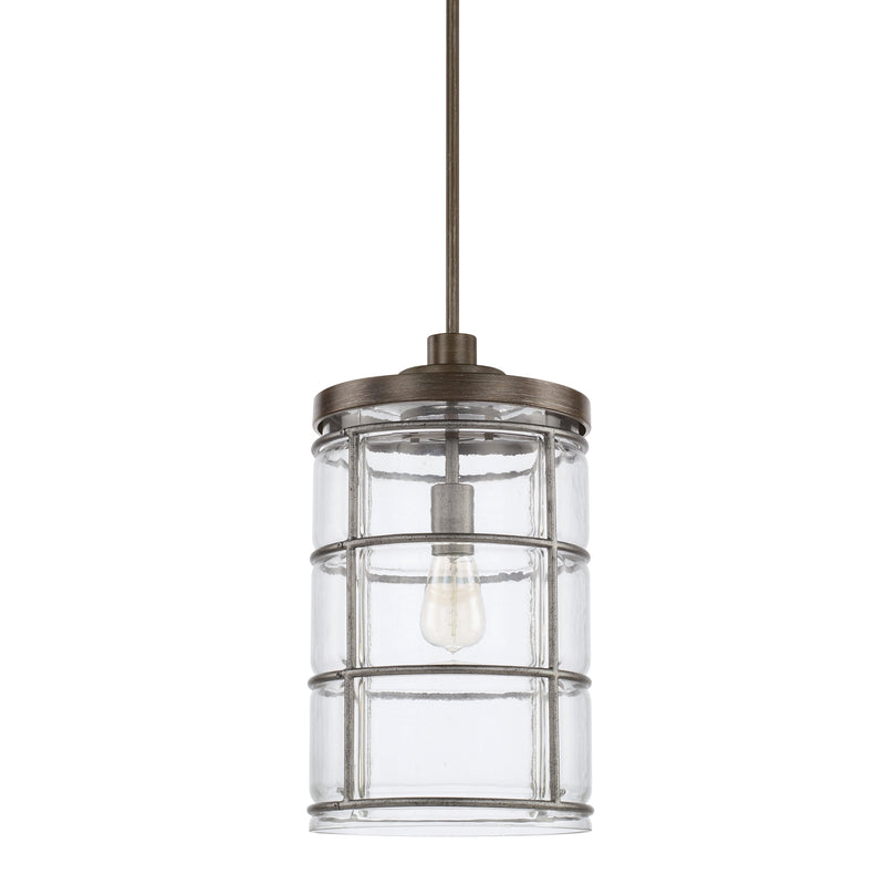Capital Lighting 329412UG-446 Colby One Light Pendant, Urban Grey Main Image.jpg