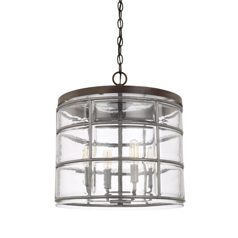 Capital Lighting 329441UG Colby Four Light Pendant, Urban Grey Main Image.jpg
